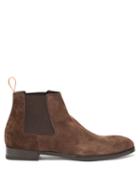 Matchesfashion.com Paul Smith - Crown Suede Chelsea Boots - Mens - Dark Brown