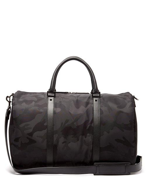 Matchesfashion.com Valentino - Rockstud Camouflage Holdall - Mens - Black