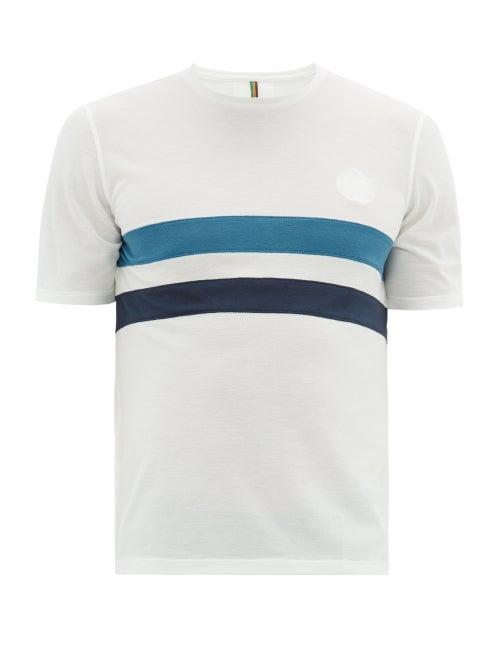 Matchesfashion.com Iffley Road - Cambrian Striped T Shirt - Mens - White Multi