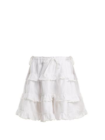 Innika Choo Frilled Linen Skirt