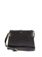 Matchesfashion.com A.p.c. - Charlotte Crocodile-effect Leather Shoulder Bag - Womens - Black