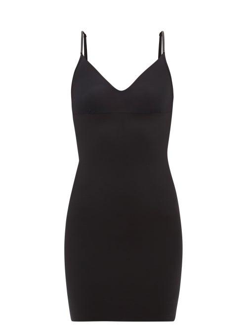 Commando - Two-faced Slip Dress - Womens - Black