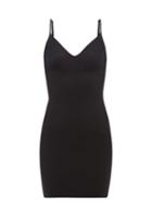 Commando - Two-faced Slip Dress - Womens - Black