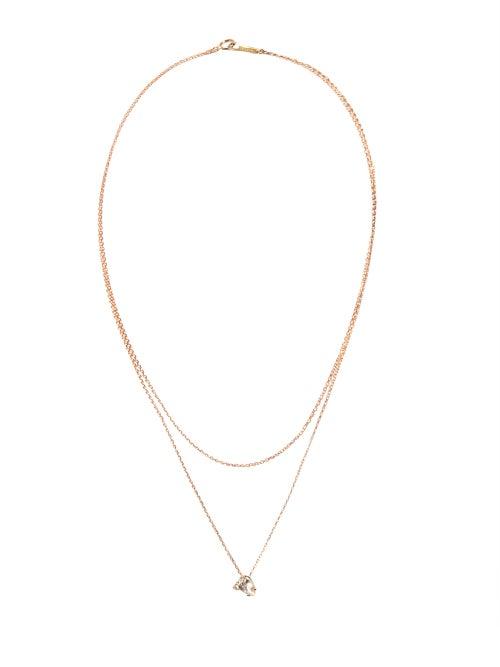 Matchesfashion.com Mizuki - Diamond, Topaz & 14kt Gold Necklace - Womens - Crystal