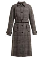 Masscob Marcia Houndstooth Wool-blend Coat