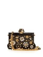 Dolce & Gabbana Vanda Crystal-embellished Satin Bag