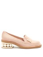 Nicholas Kirkwood Casati Pearl-heeled Calf-hair Loafers
