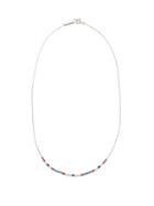 Isabel Marant - Beaded Metal Necklace - Mens - Blue Silver