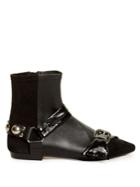 Isabel Marant Reida Leather And Suede Ankle Boots