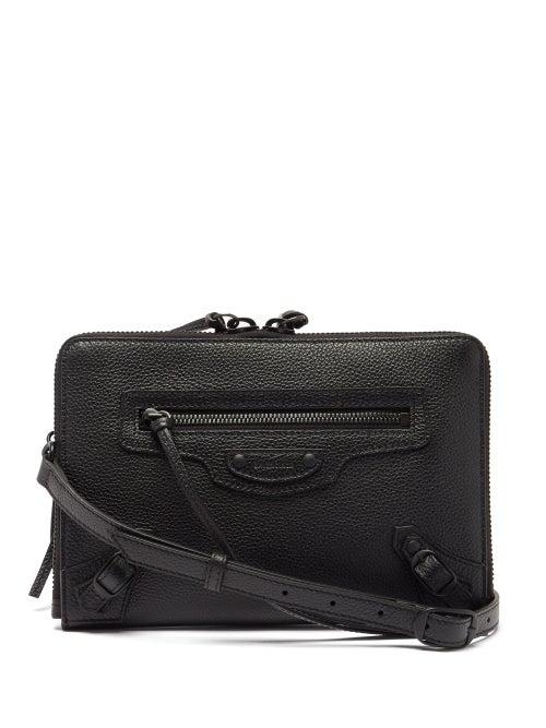 Matchesfashion.com Balenciaga - Neo Classic City Grained-leather Pouch - Mens - Black