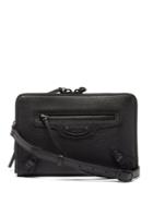 Matchesfashion.com Balenciaga - Neo Classic City Grained-leather Pouch - Mens - Black