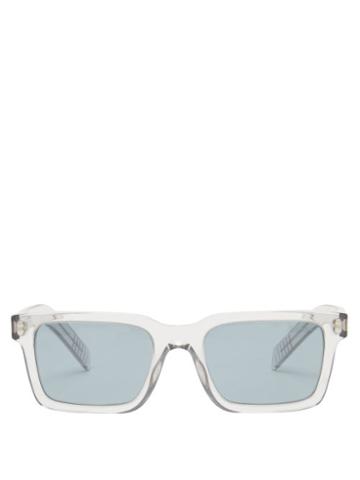 Prada Eyewear - Square Acetate Sunglasses - Mens - Crystal