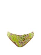 Emilio Pucci - Africana-print Bikini Briefs - Womens - Green Print