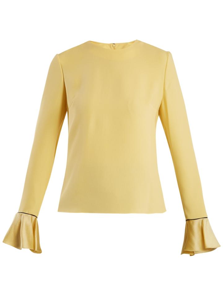 Roksanda Saba Tie-neck Double-georgette Blouse