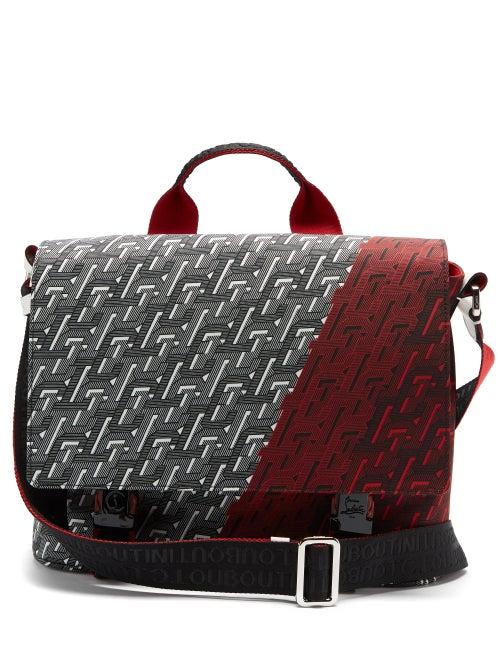 Matchesfashion.com Christian Louboutin - Loubiclic Monogram-print Canvas Cross-body Bag - Mens - Multi