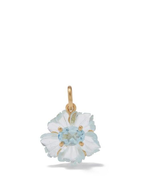 Irene Neuwirth - Aquamarine & 18kt Gold Charm - Womens - Clear