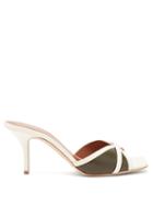 Matchesfashion.com Malone Souliers - Perla Crossover-strap Leather Mules - Womens - Green