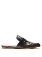 Marni Two-tone Leather Backless Loafers