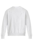 Matchesfashion.com Audrey Louise Reynolds - Crew Neck Cotton Jersey Sweatshirt - Mens - Grey