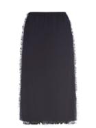 Matchesfashion.com Marni - Frayed Canvas Midi Skirt - Womens - Black