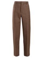 Matchesfashion.com Balenciaga - High Rise Tweed Trousers - Womens - Light Brown