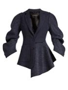 Burberry Sculptured-sleeve Tweed Jacket