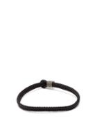 Matchesfashion.com Bottega Veneta - Woven Leather Bracelet - Mens - Dark Brown