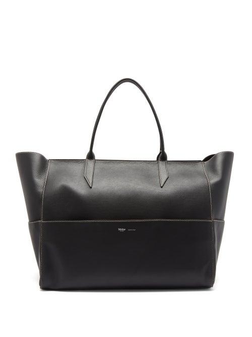 Matchesfashion.com Mtier - Incognito Large Leather Tote Bag - Womens - Grey Multi