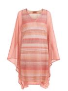 Matchesfashion.com Missoni - Sheer Mesh Poncho Dress - Womens - Pink