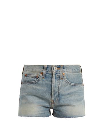 Re/done Originals Originals The Short Mid-rise Denim Shorts