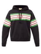 Matchesfashion.com Gucci - Gg Logo-print Cotton-jersey Hooded Sweatshirt - Mens - Black