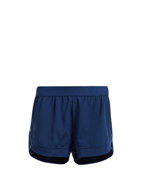 Matchesfashion.com Adidas By Stella Mccartney - Essential Training Shorts - Womens - Blue