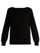 Weekend Max Mara Boat-neck Cotton And Wool-blend Sweater