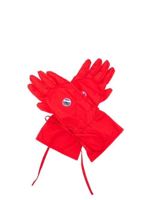 Matchesfashion.com Raf Simons - Apollo-print Poplin Gloves - Mens - Red