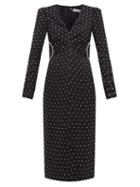 Matchesfashion.com Self-portrait - Crystal-embellished Jersey Midi Dress - Womens - Black