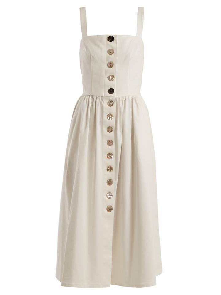 Albus Lumen Anoushka Stretch-cotton Midi Dress