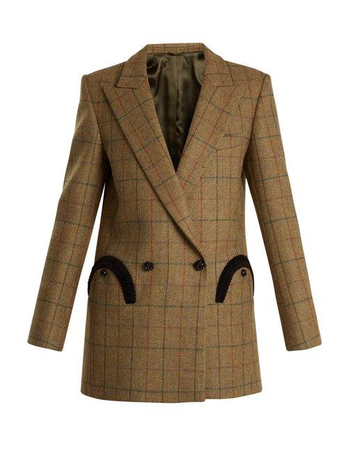 Matchesfashion.com Blaz Milano - Chilly Morning Everyday Checked Blazer - Womens - Green
