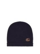 Gucci - Gg-logo Cashmere-blend Beanie Hat - Mens - Navy Multi