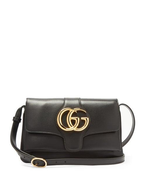Matchesfashion.com Gucci - Arli Gg Leather Cross Body Bag - Womens - Black