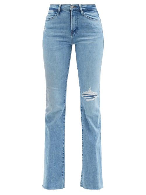 Frame - Le High Flare Biodegradable Jeans - Womens - Light Denim