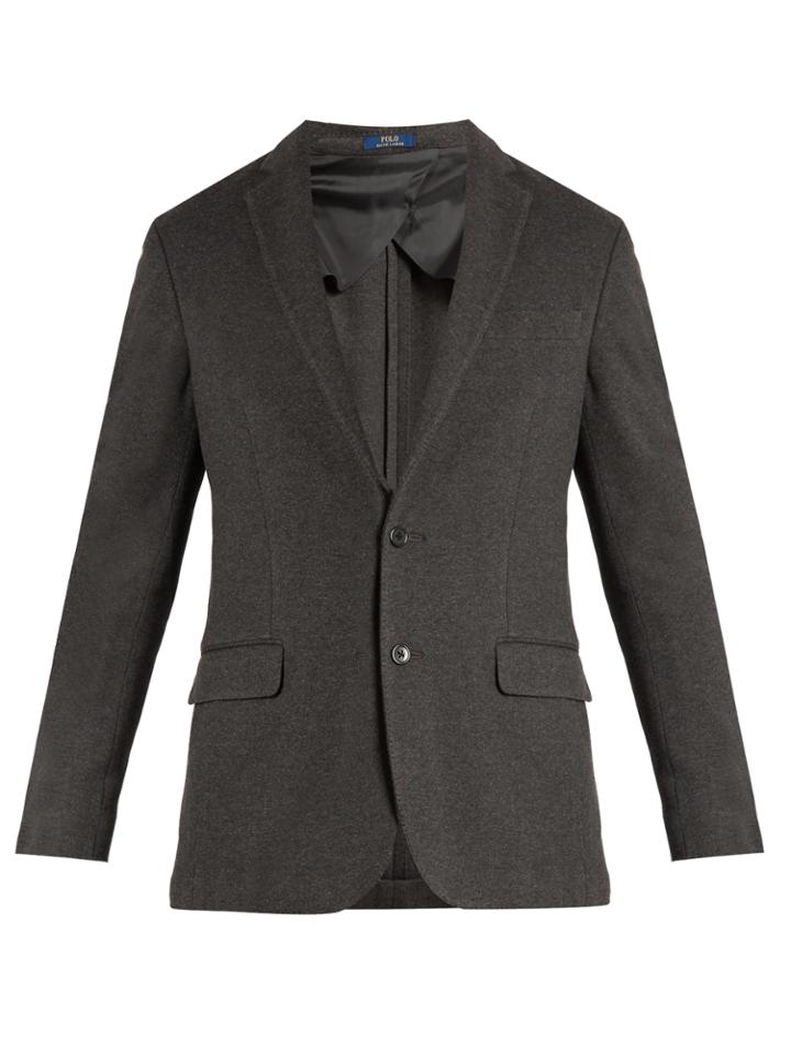 Polo Ralph Lauren Single-breasted Stretch-cotton Jersey Blazer