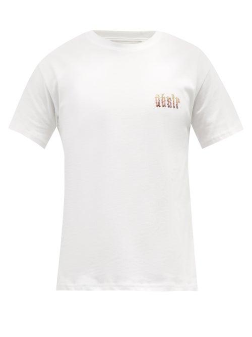 Ludovic De Saint Sernin - Dsir Crystal-logo Organic-cotton T-shirt - Mens - White