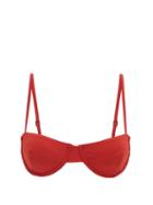 Matchesfashion.com Haight - Vintage Panelled Bikini Top - Womens - Dark Red
