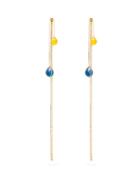 Matchesfashion.com Christopher Kane - Crystal Embellished Balloon Earrings - Womens - Yellow