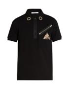 Givenchy Zip-detail Short-sleeved Cotton-piqu Polo Shirt