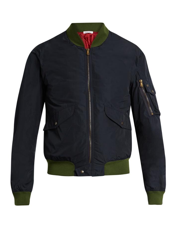 Tomas Maier Contrast-panel Technical Bomber Jacket