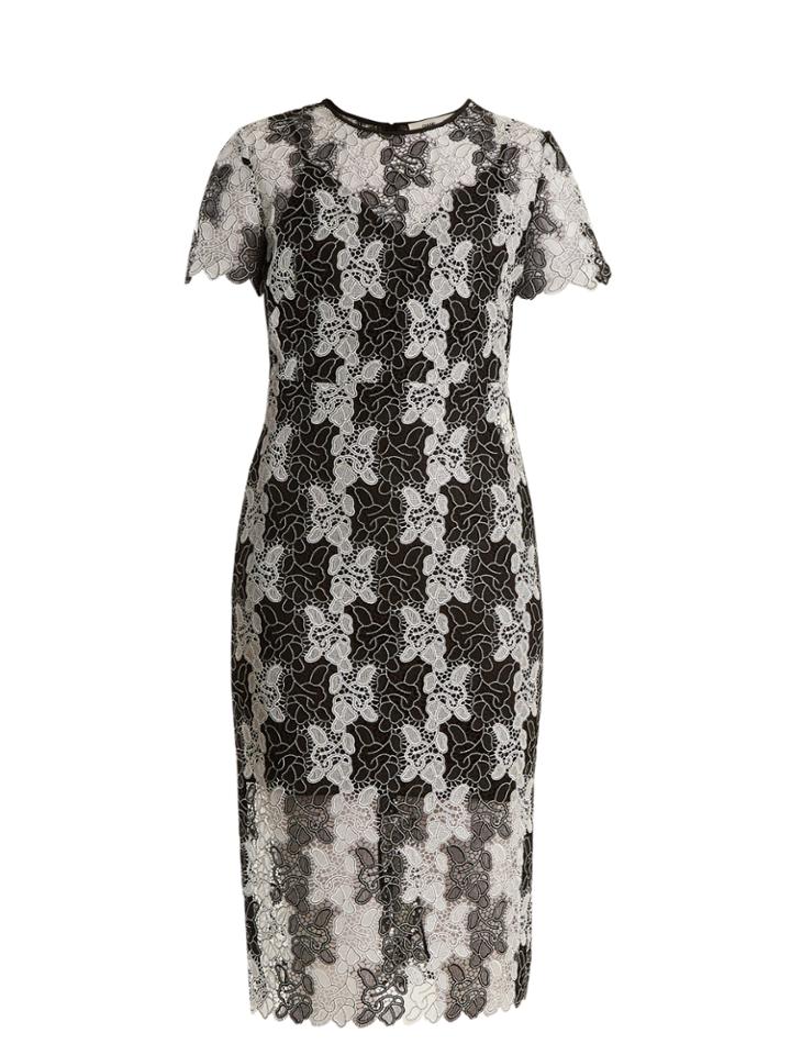 Diane Von Furstenberg Bi-colour Lace Dress