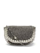 Paco Rabanne - 1969 Small Wool-blend Shoulder Bag - Womens - Grey Multi