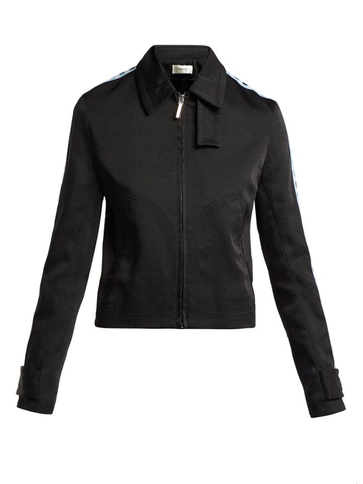 Wales Bonner Contrast-panel Zipped Twill Jacket