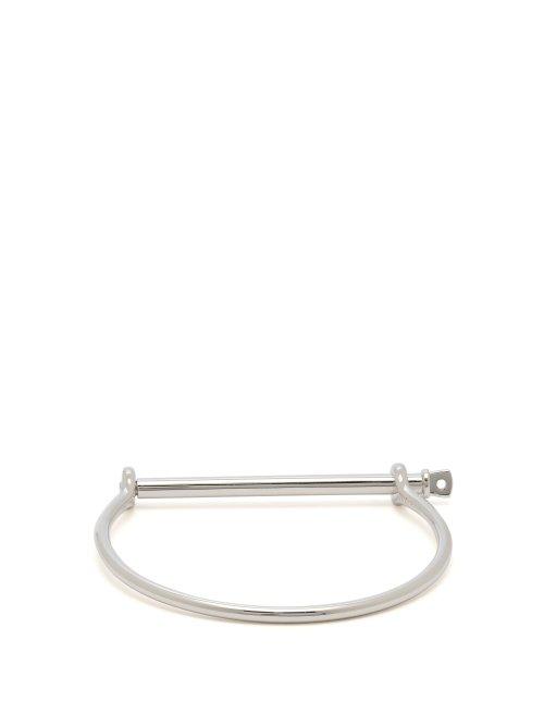 Matchesfashion.com Miansai - Thin Screw Silver Bracelet - Mens - Silver